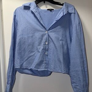Blue Striped Women's Top